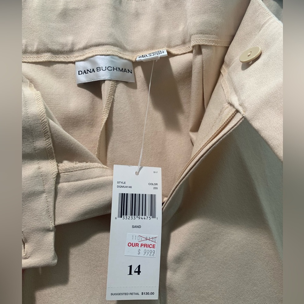 NWT, Dana Buchman, size 14 straight leg khaki pants - Picture 9 of 9